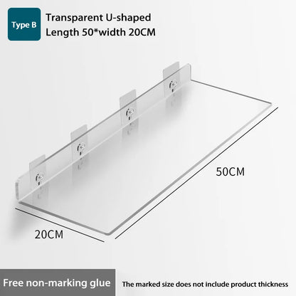 Wall-Mounted Acrylic Storage Rack