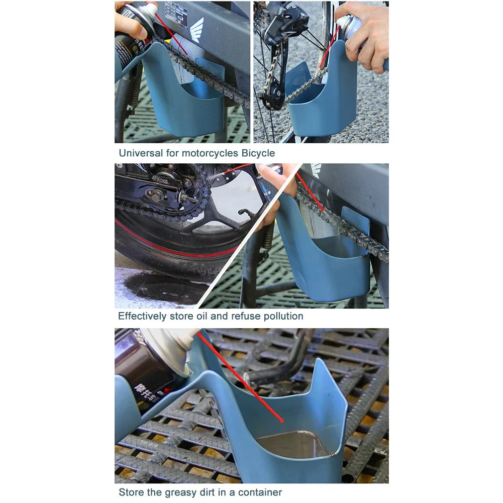 4-in-1 Bike Chain Cleaning Oil Storage Tool