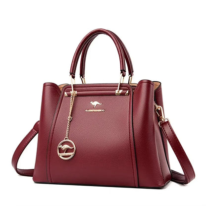 Large Capacity Women’s Leather Tote Handbag
