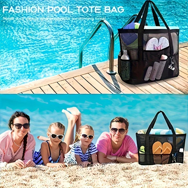 Large Mesh Beach Tote Bag
