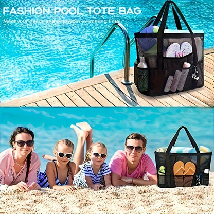 Large Mesh Beach Tote Bag