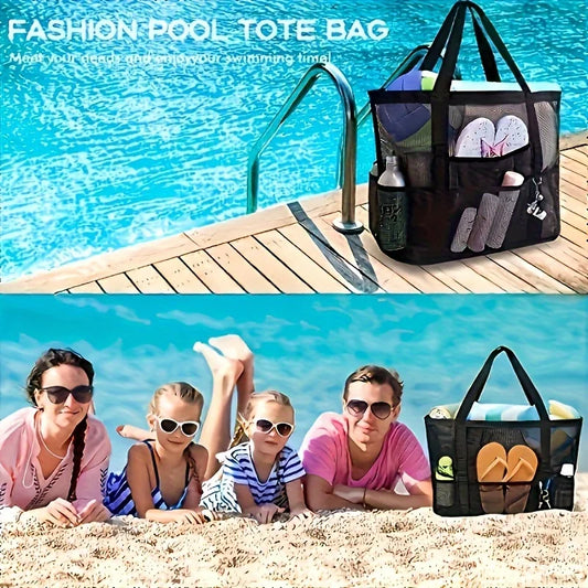 Large Mesh Beach Tote Bag