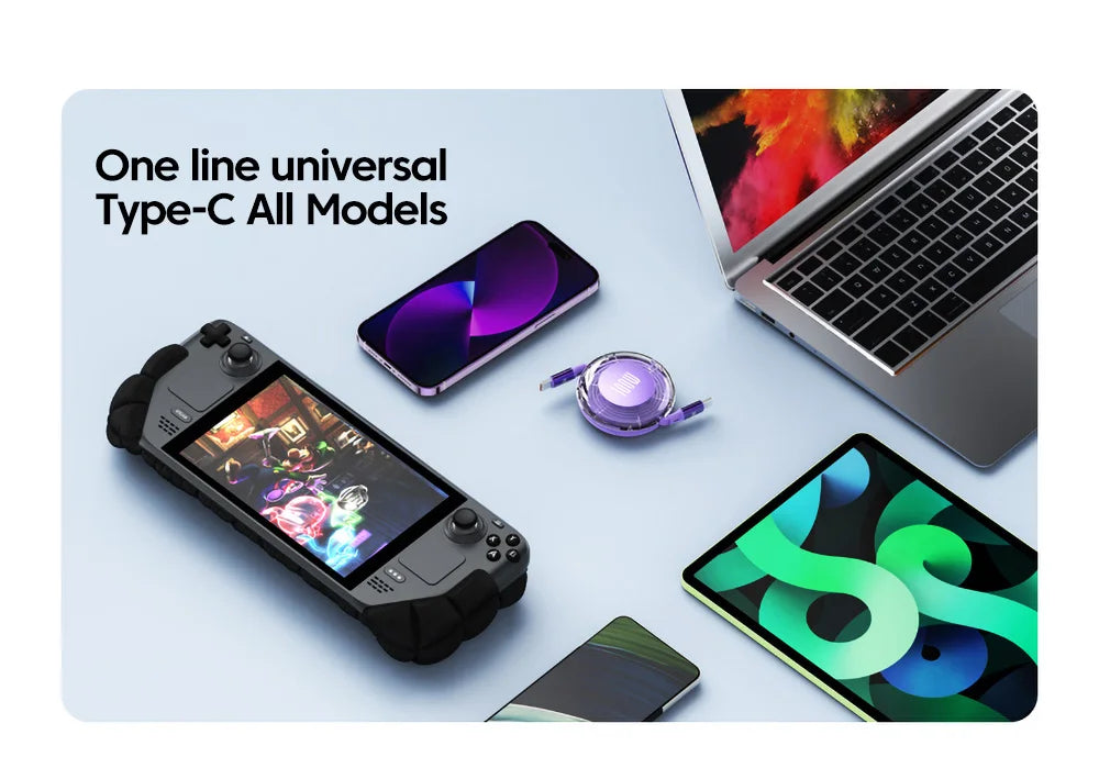 Retractable USB-C Fast Charging Cable