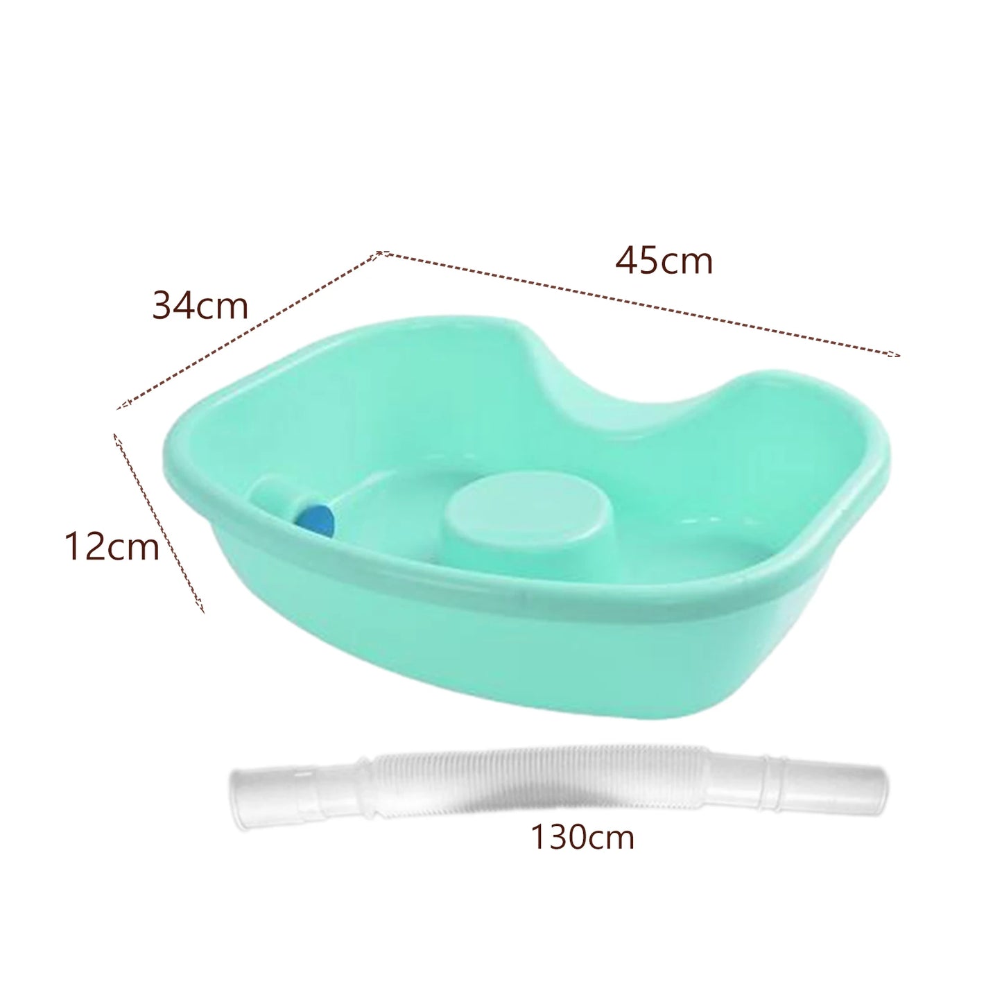 Mobile Hair Washing Basin with Drain Pipe