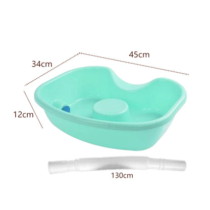Mobile Hair Washing Basin with Drain Pipe