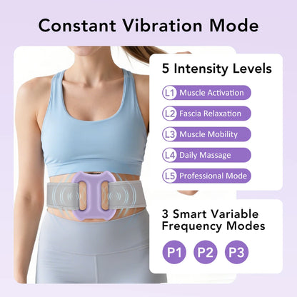 Portable Vibration Fascia Ring Massager with Strap