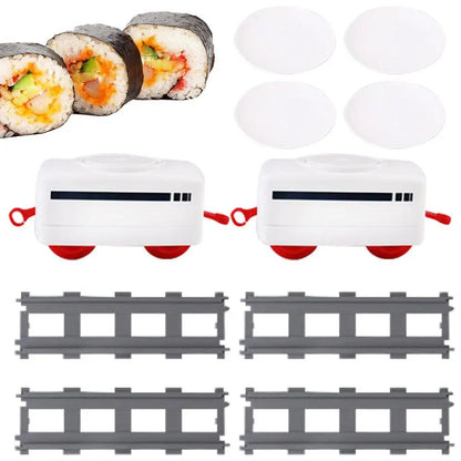 Electric Rotary Sushi Train Set with Conveyor Track
