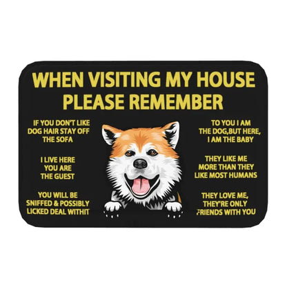 Bull Terrier Non-Slip Door Mat