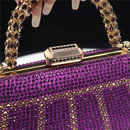 Luxury Rhinestone Evening Clutch Bag