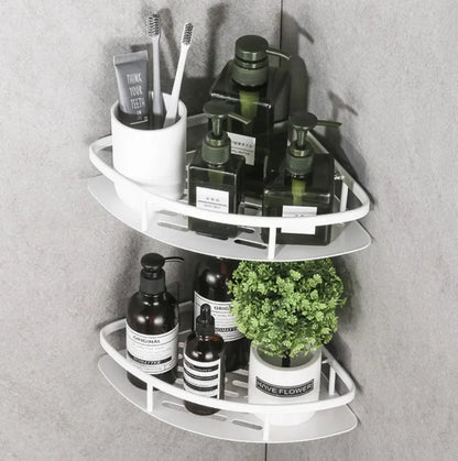 Wall-Mounted Corner Storage Shelf Set
