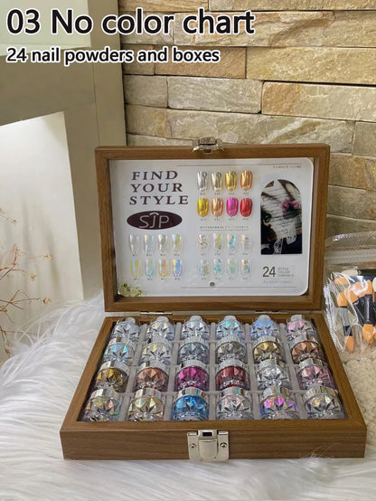 Color Moonlight Magic Mirror Nail Powder Set