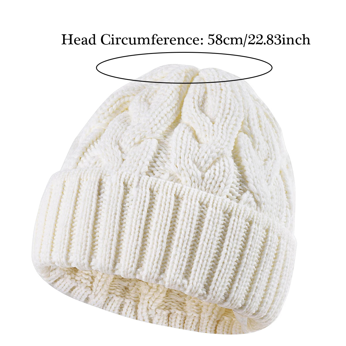 Winter Knitted Warm Beanie Hat