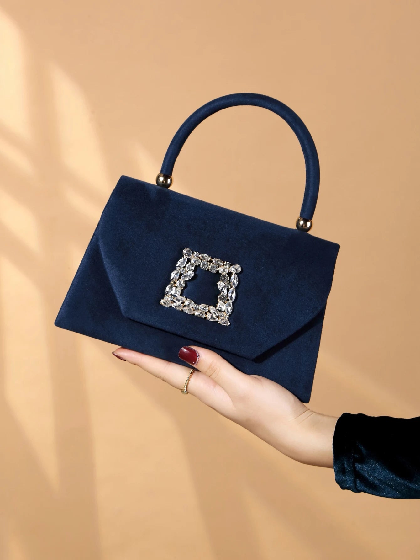 Velvet Evening Clutch Handbag