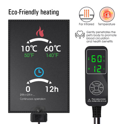 Reptile Heating Pad with Thermostat Controller