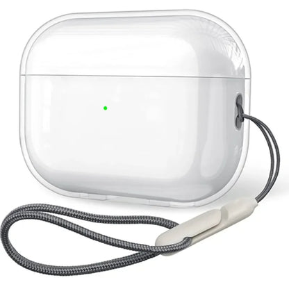 Clear TPU AirPods Protective Case with Lanyard