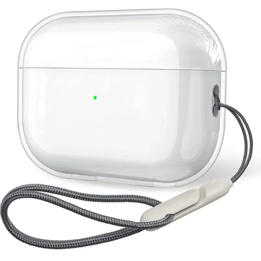 Clear TPU AirPods Protective Case with Lanyard