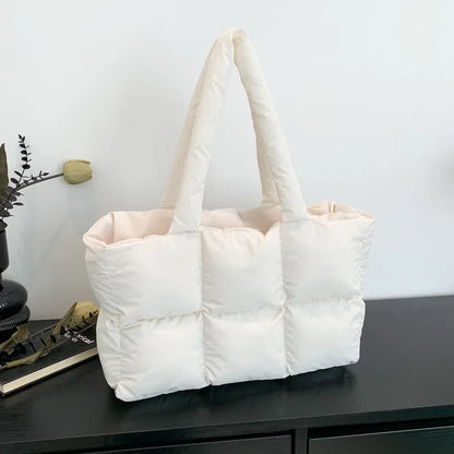 Quilted Large Capacity Tote Shoulder Bag