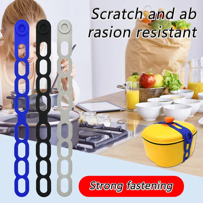 Stretchable Silicone Lid Strap for Food Containers
