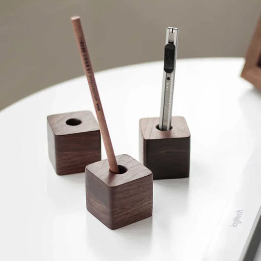 Solid Wood Pen Holder