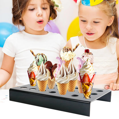 Ice Cream Cone Stand Decorative Cupcake Holder Rack