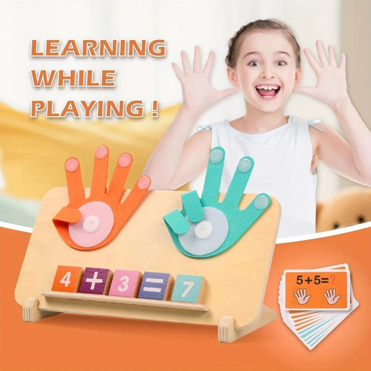 Wooden Arithmetic Learning Board