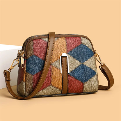 Women’s Designer Style Plaid Shoulder & Crossbody Tote Bag