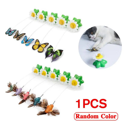 Interactive Rotating Butterfly Cat Toy
