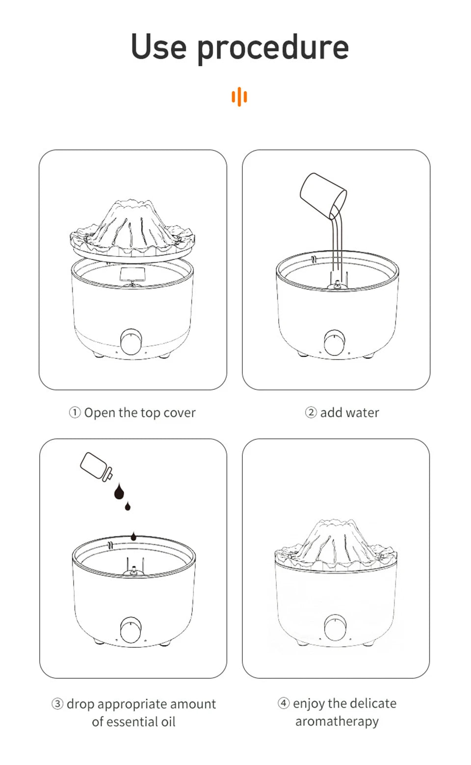 Volcano Flame Aroma Diffuser