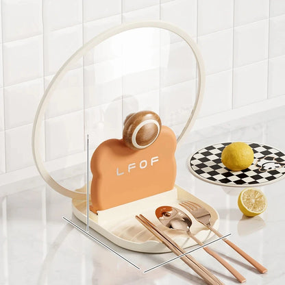 Bear Kitchen Pot Lid & Utensil Holder