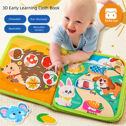 Felt Busy Book for Kids – Cognitive Educational Activity Book