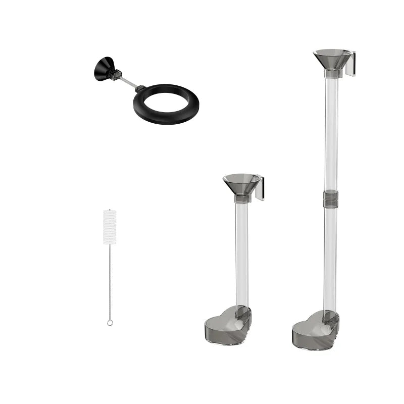Telescopic Aquarium Feeding Tube with Floating Feeding Ring