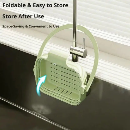 Foldable Sink Drain Basket Organizer