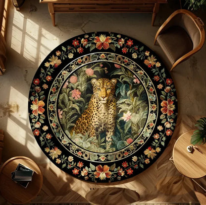 Abstract Landscape Round Rug
