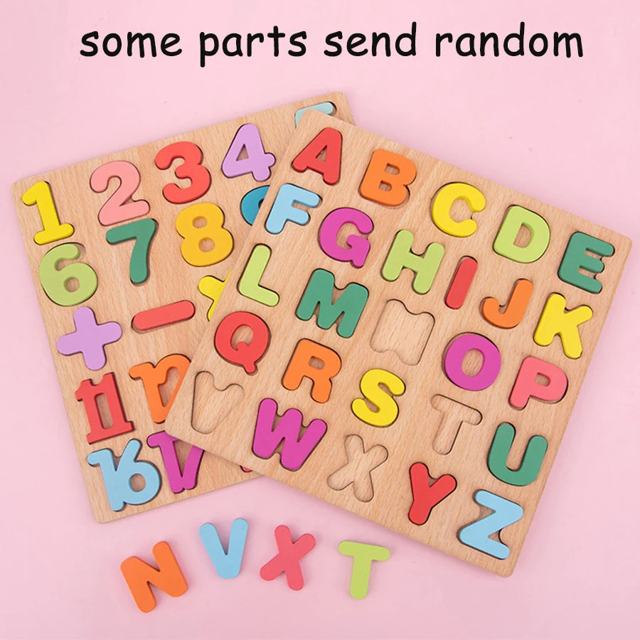Colorful Alphabet Number Shape Matching Game