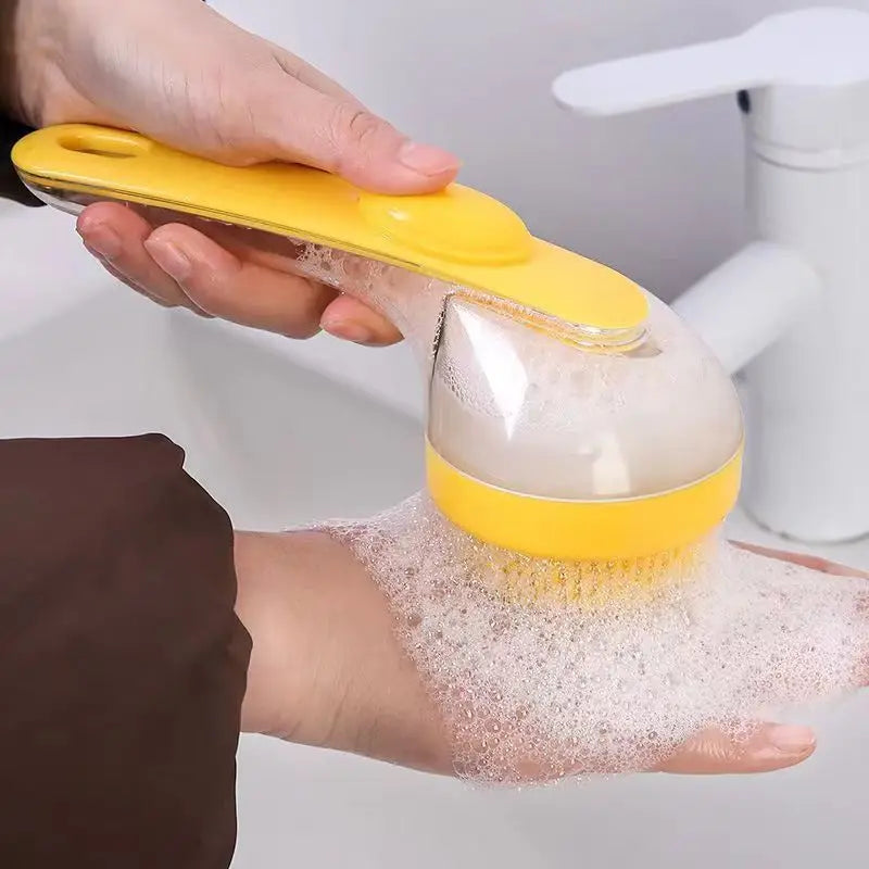 Silicone Pet Bath Brush with Shampoo Dispenser