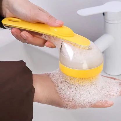 Silicone Pet Bath Brush with Shampoo Dispenser