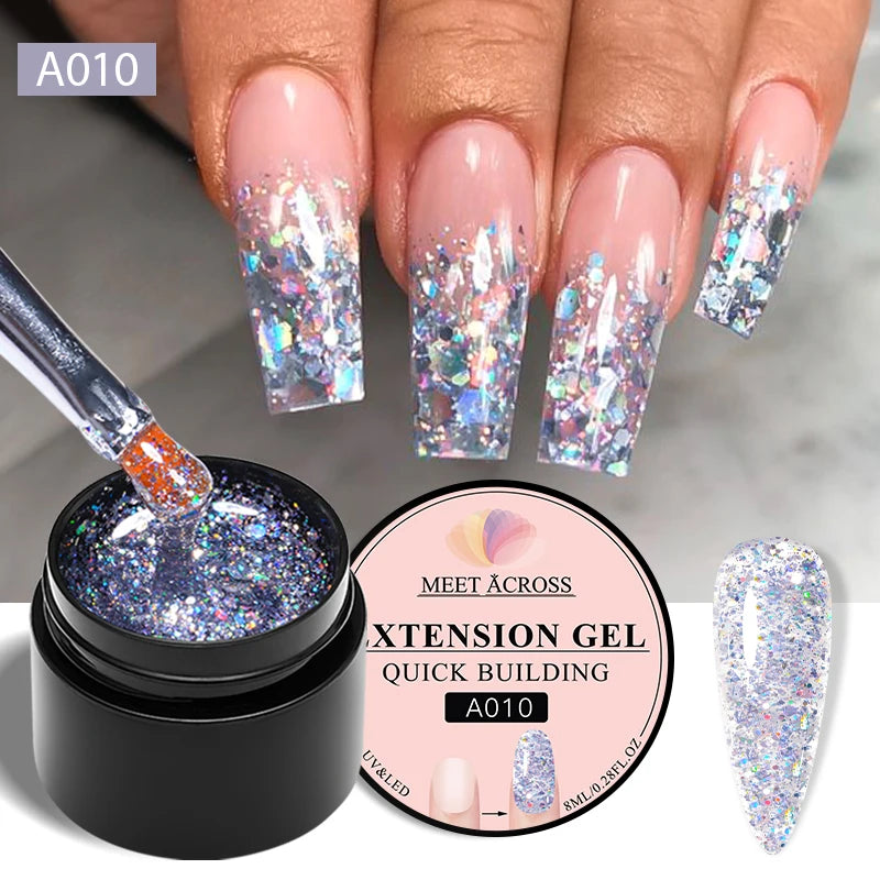 MEET ACROSS 8ML Aurora Extension Gel Polish