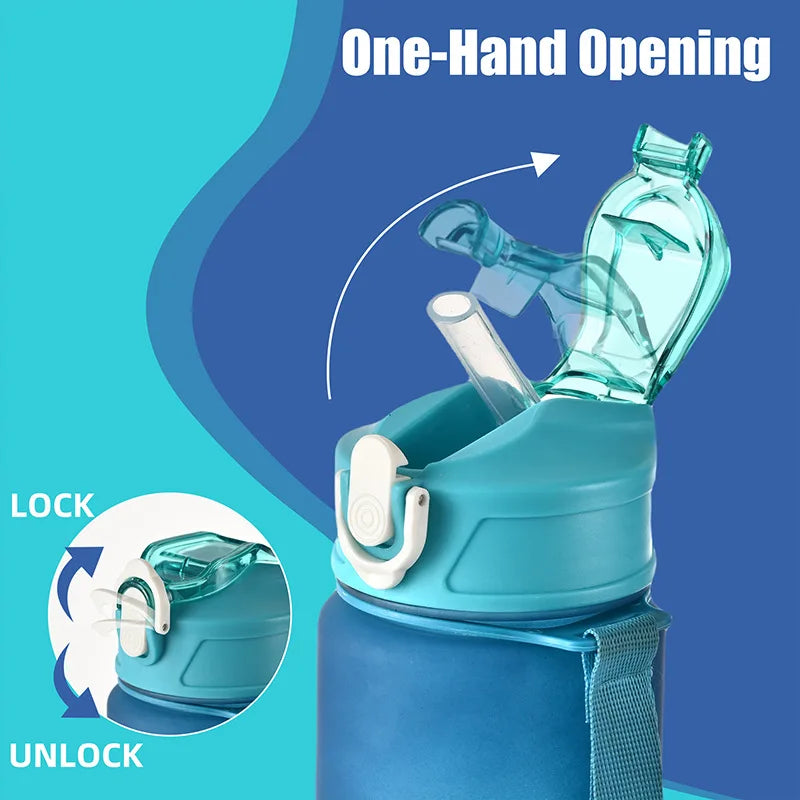 Sports Water Bottle with Time Marker