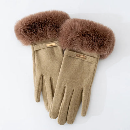 Women’s Winter Cycling Gloves with Velvet Lining