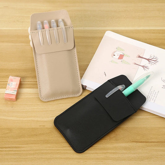PU Leather Pocket Pen Holder Pouch