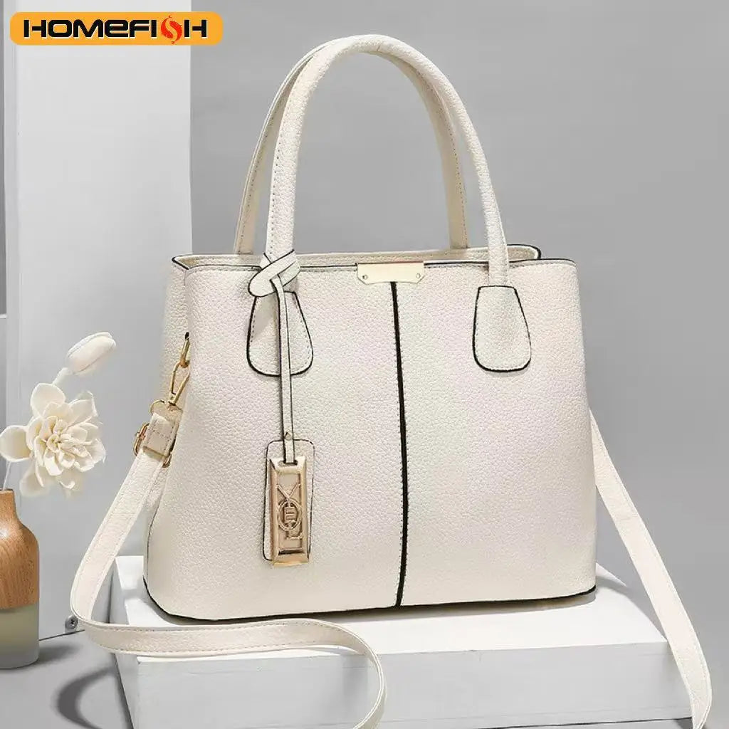 Classic PU Leather Tote Handbag for Women