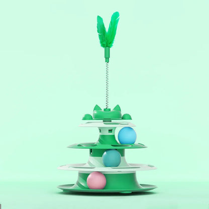 Interactive Cat Tower Ball Toy