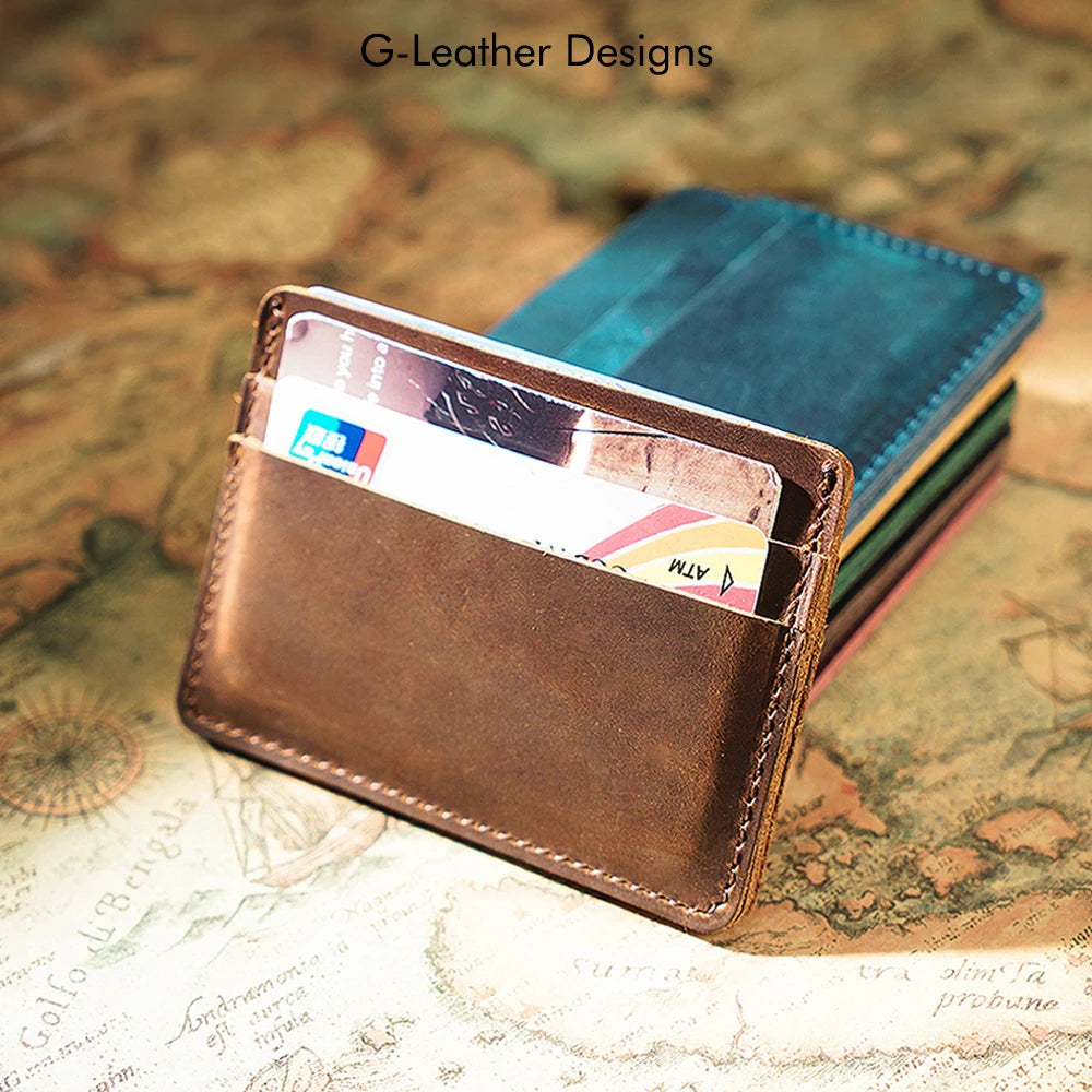 Genuine Leather Men Card Holder Case