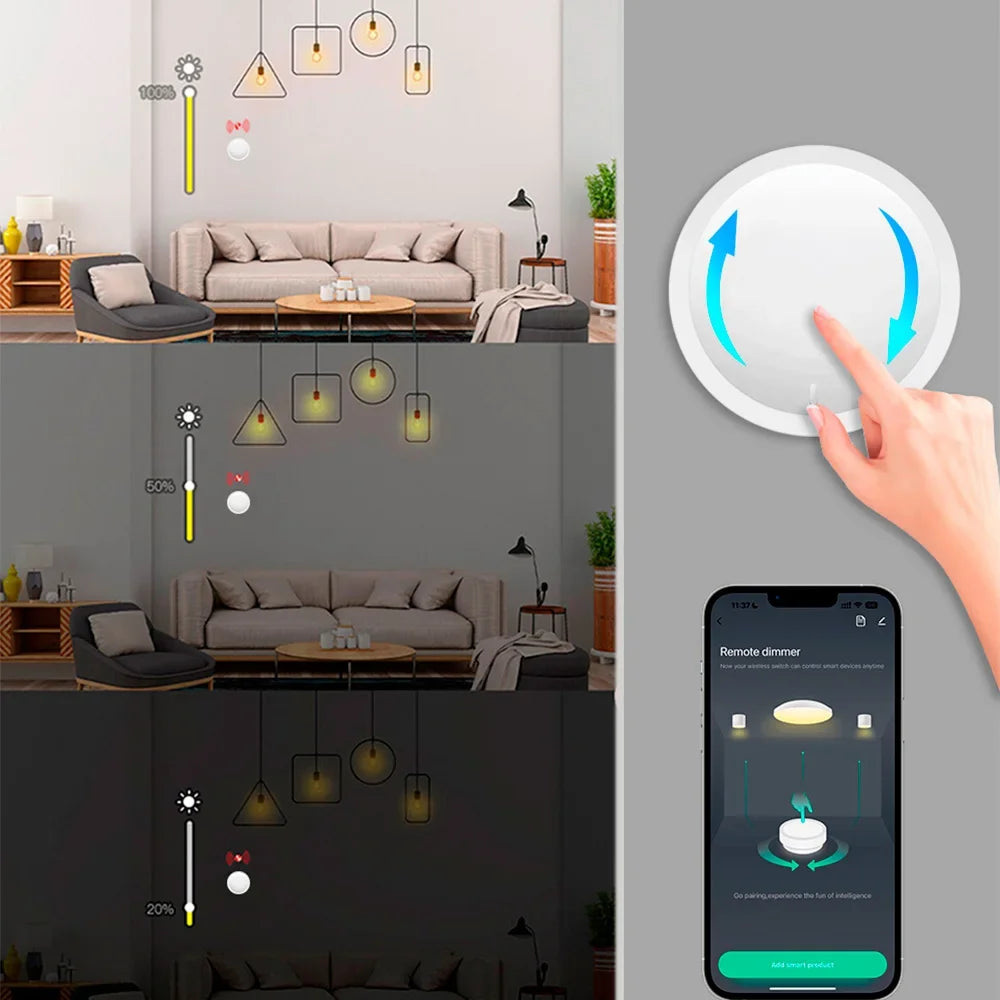 Wireless Zigbee Scene & Dimmer Controller
