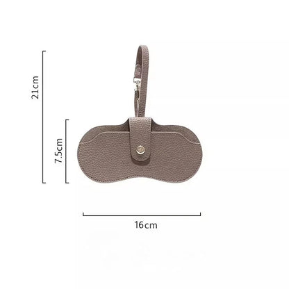 Portable Soft Leather Glasses Pouch
