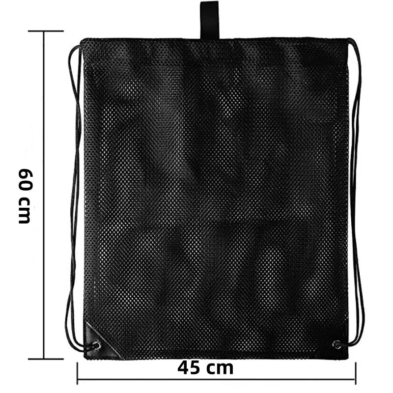 Heavy Duty Mesh Drawstring Sports Backpack