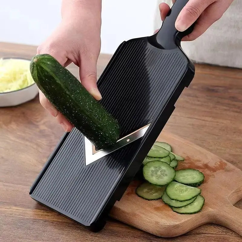 Manual Vegetable Grater with Stainless Steel Blades
