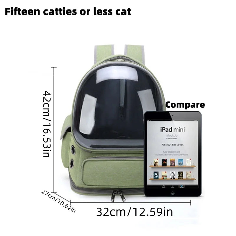 Transparent Cat Carrier Backpack Bag