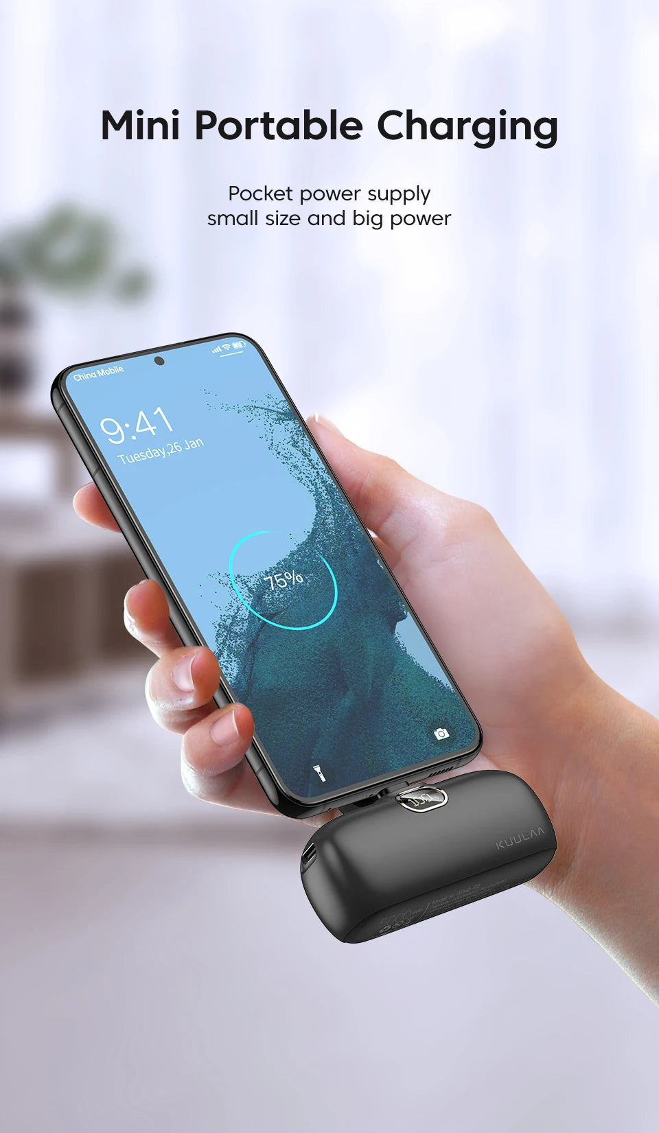 20W Fast Charging Portable Power Bank