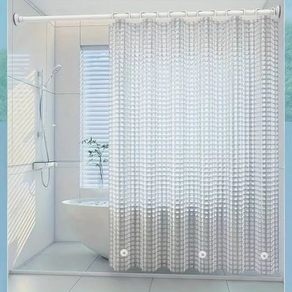 Clear Waterproof PEVA Shower Curtain Liner with Weighted Magnets